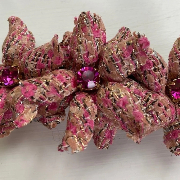 Jennifer Behr  Pink Embellished Hair Barrette main image 8